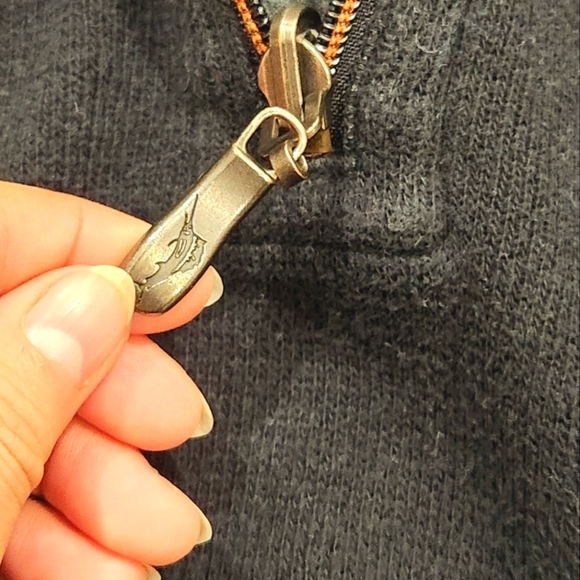 Tommy Bahama Men's Long Sleeve 1/4 Zip Pullover Sweater‎ Preppy Size S Black - Picture 5 of 8